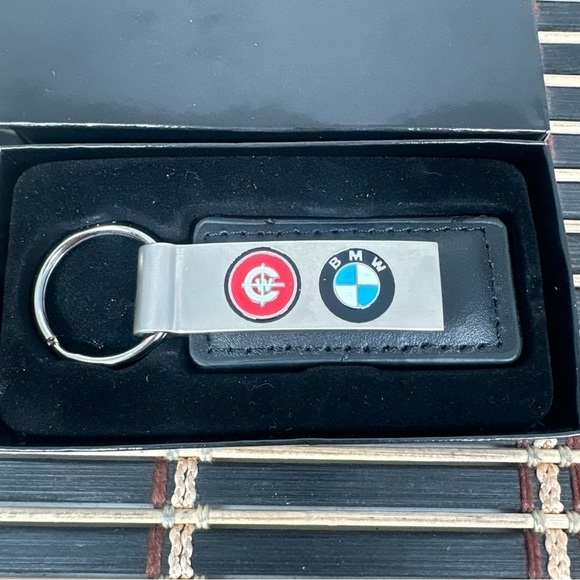 BMW‎ Preferred Owner San Luis Obispo Key Ring Keychain Fob. New Car Racing Black - Picture 2 of 3